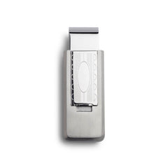 Patterned Flip Money Clip with Oval Center