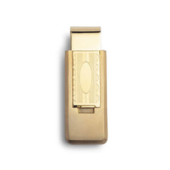 Patterned Flip Money Clip with Oval Center