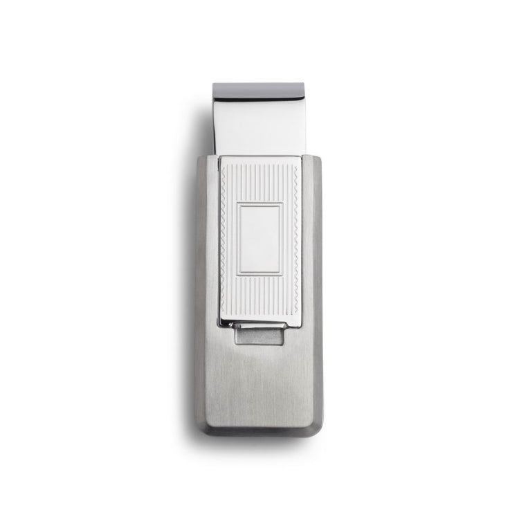 Striped Flip Money Clip with Rectangle Center