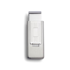 Striped Flip Money Clip with Rectangle Center