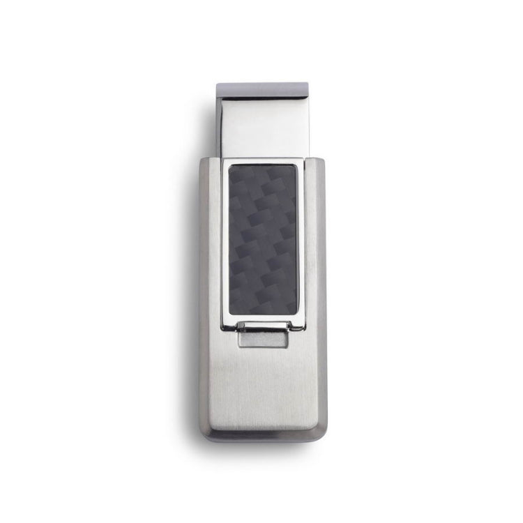 Black Carbon Fiber Flip Money Clip