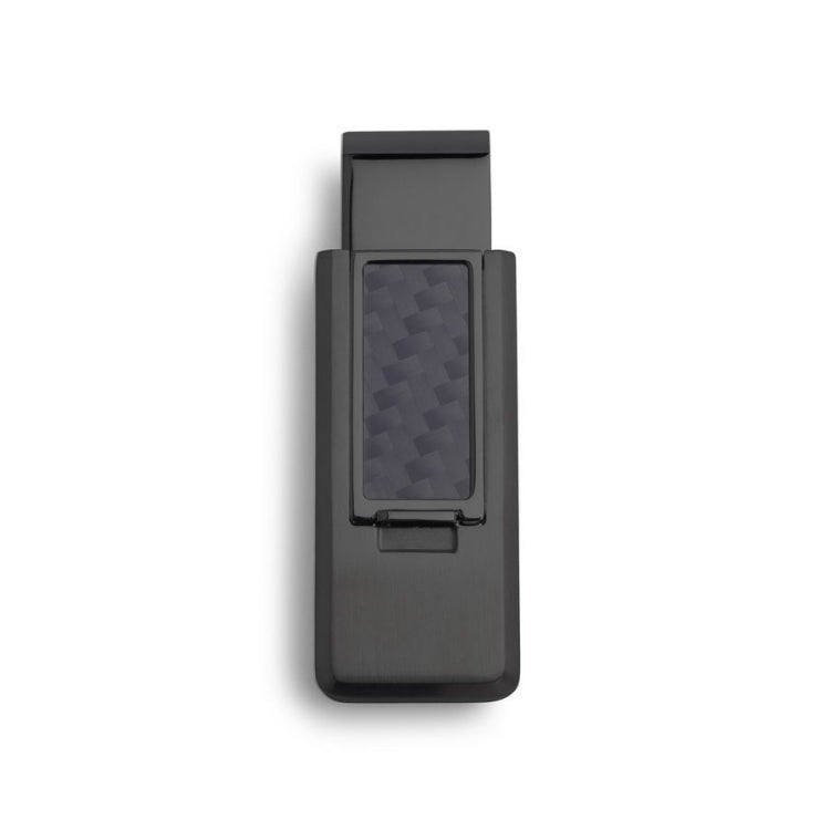 Black Carbon Fiber Flip Money Clip