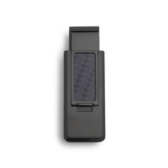 Black Carbon Fiber Flip Money Clip