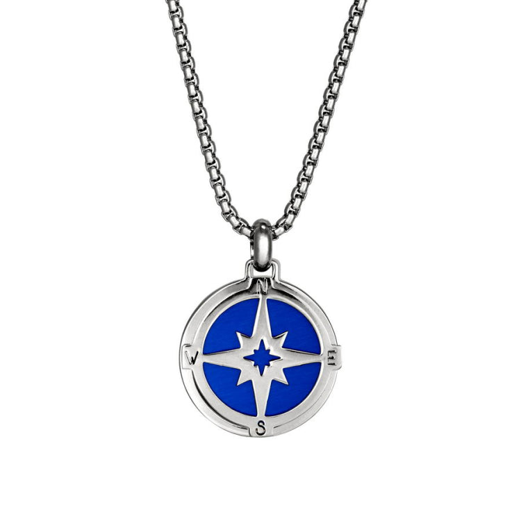 Nautical Blue Compass Pendant