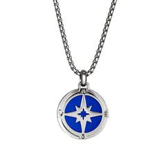 Nautical Blue Compass Pendant