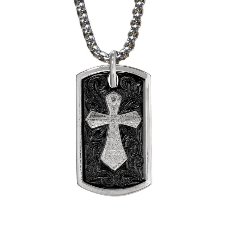 Fancy Cross Dog Tag