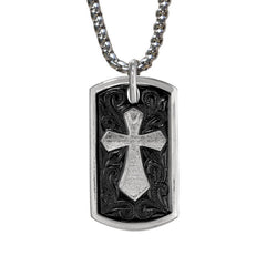 Fancy Cross Dog Tag