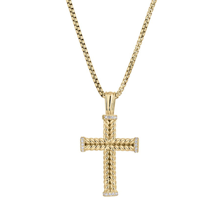 Braided Cross with Simulated Diamond Ends