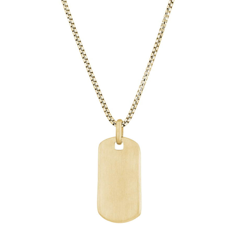 Brushed Plain Dog Tag