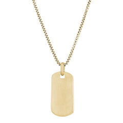 Brushed Plain Dog Tag
