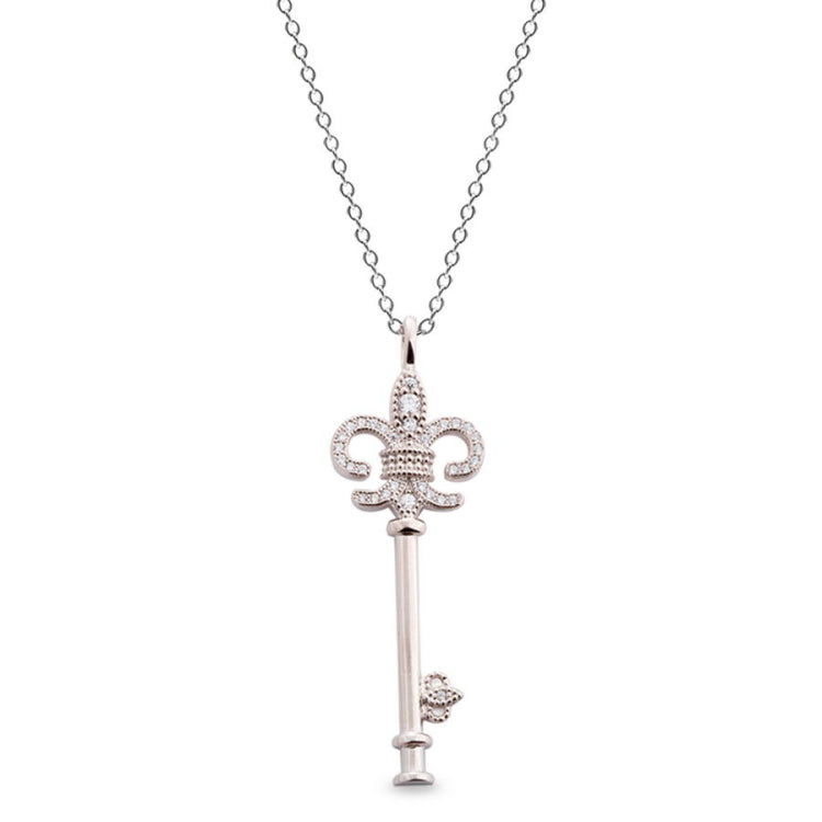Fleur De Lis Key Pendant