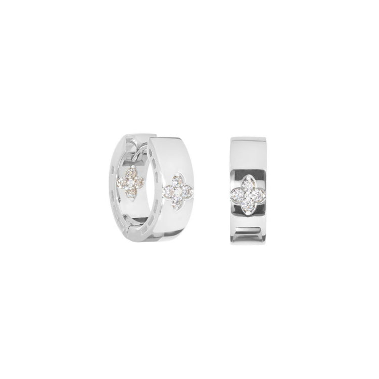 Clover Huggie Hoop Earrings