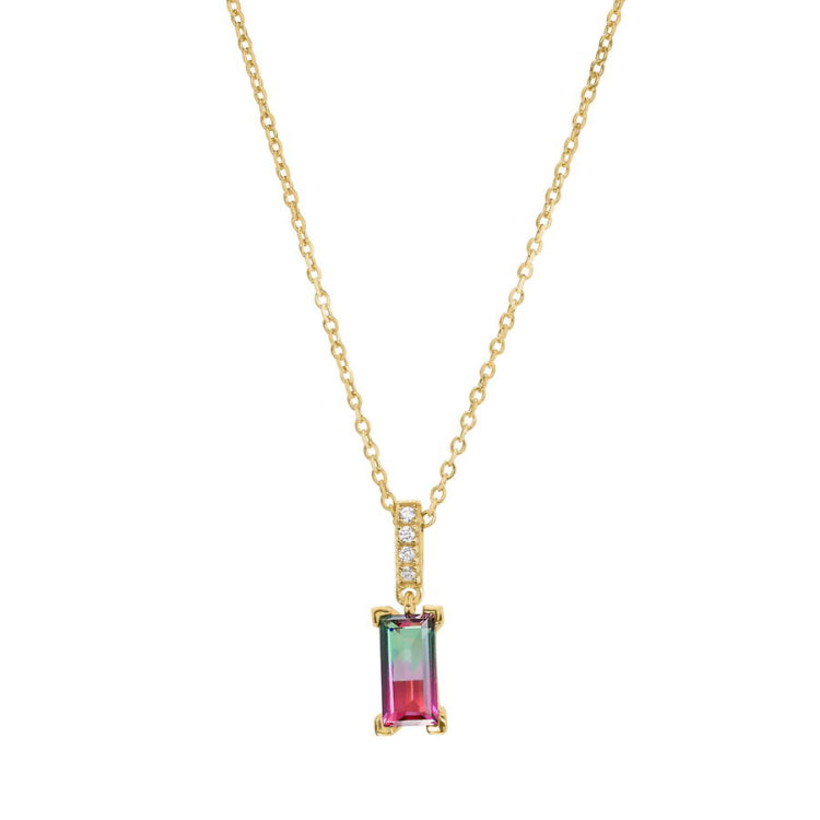 Watermelon Tourmaline Necklace