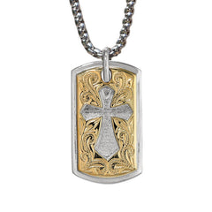 Fancy Cross Dog Tag