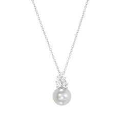 Pearl and Leaf Necklace