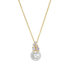 Pearl and Leaf Necklace