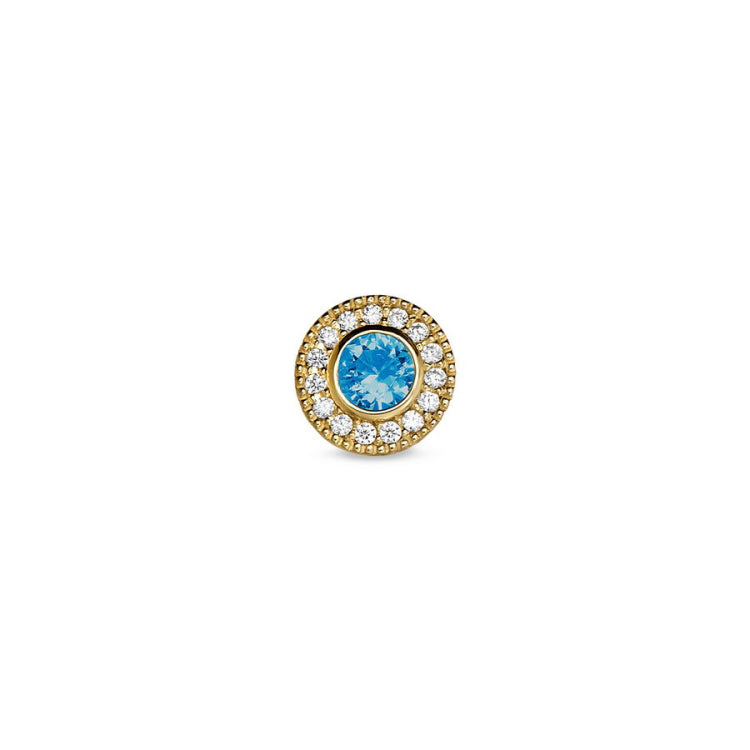 December Birthstone Bracelet Charm