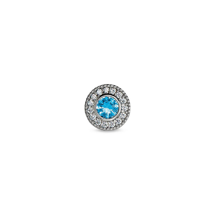 December Birthstone Bracelet Charm