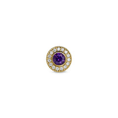 February Birthstone Bracelet Charm