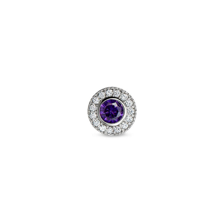 February Birthstone Bracelet Charm