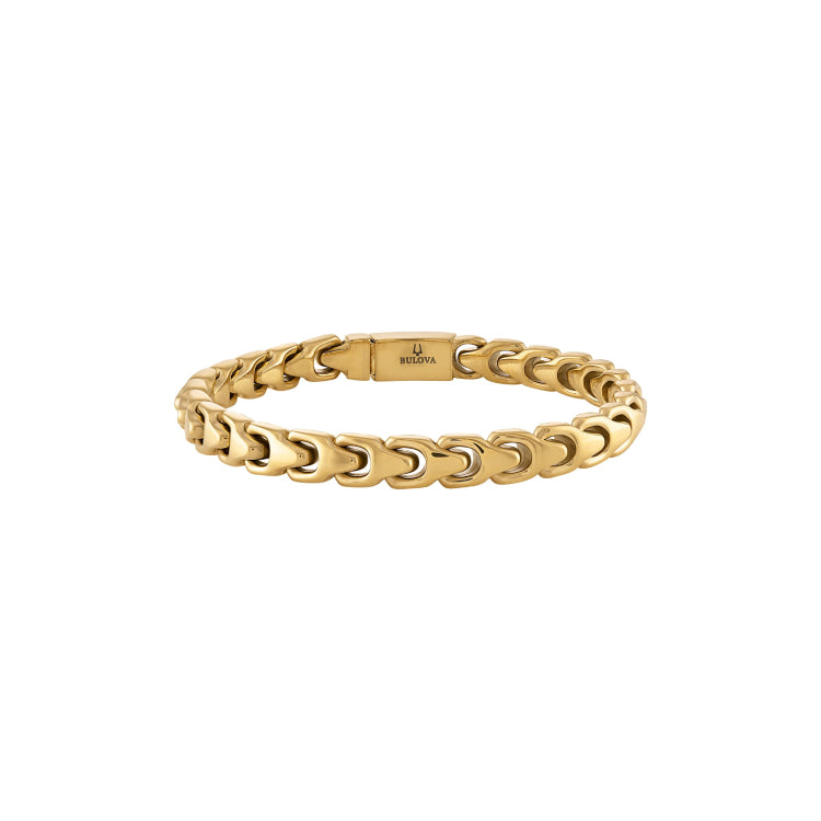 Bulova Stainless Steel Classic Jewelry Mens Bracelet