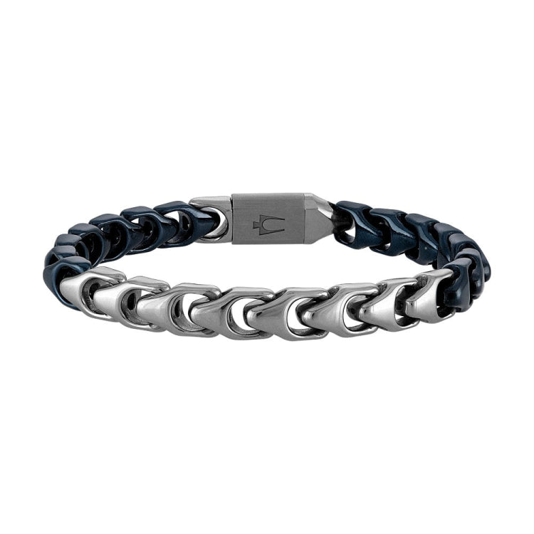 Bulova Stainless Steel Classic Jewelry Mens Bracelet