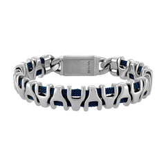 Bulova Stainless Steel Classic Jewelry Mens Bracelet