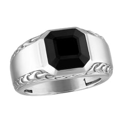 Bulova Sterling Silver 925 Luxury Jewelry Mens Ring